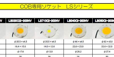 コゼットページ COB(LED)ソケット関連資料 | 株式会社新光電気